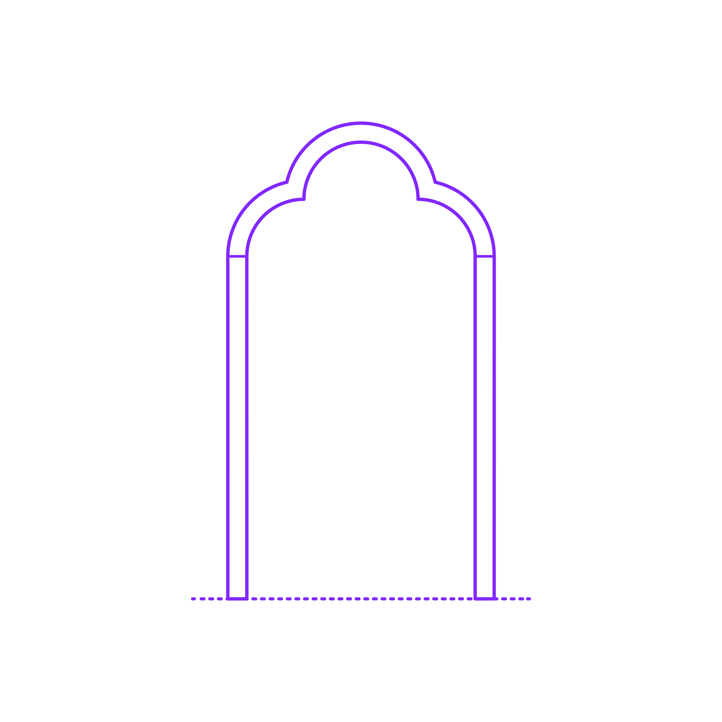 Buildings Arches Trefoil Rounded Editable Svg Line Art Free Vectors